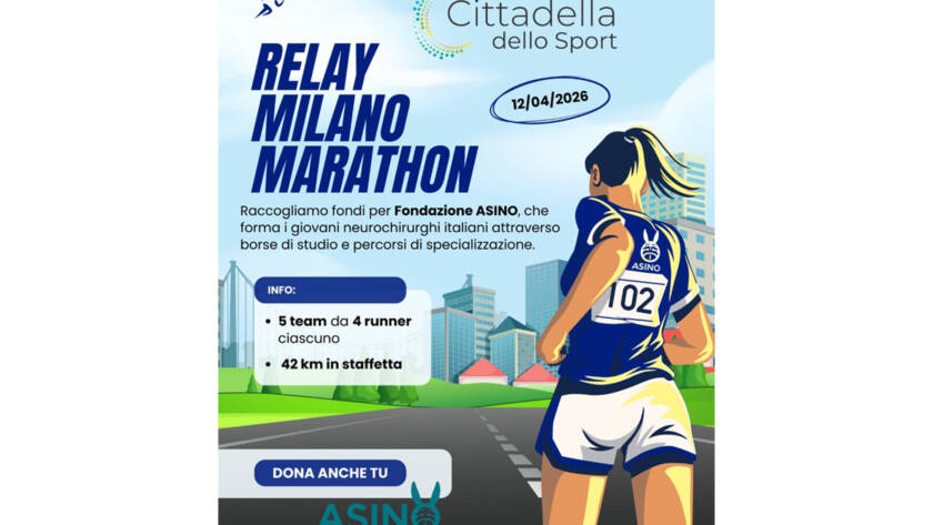 La Cittadella dello Sport – Nova Arena corre la Relay Milano Marathon: cinque team in gara per Fondazione ASINO